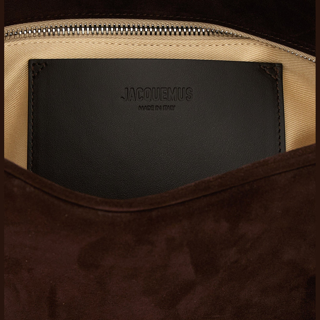 Brown Calfskin Shoulder Bag