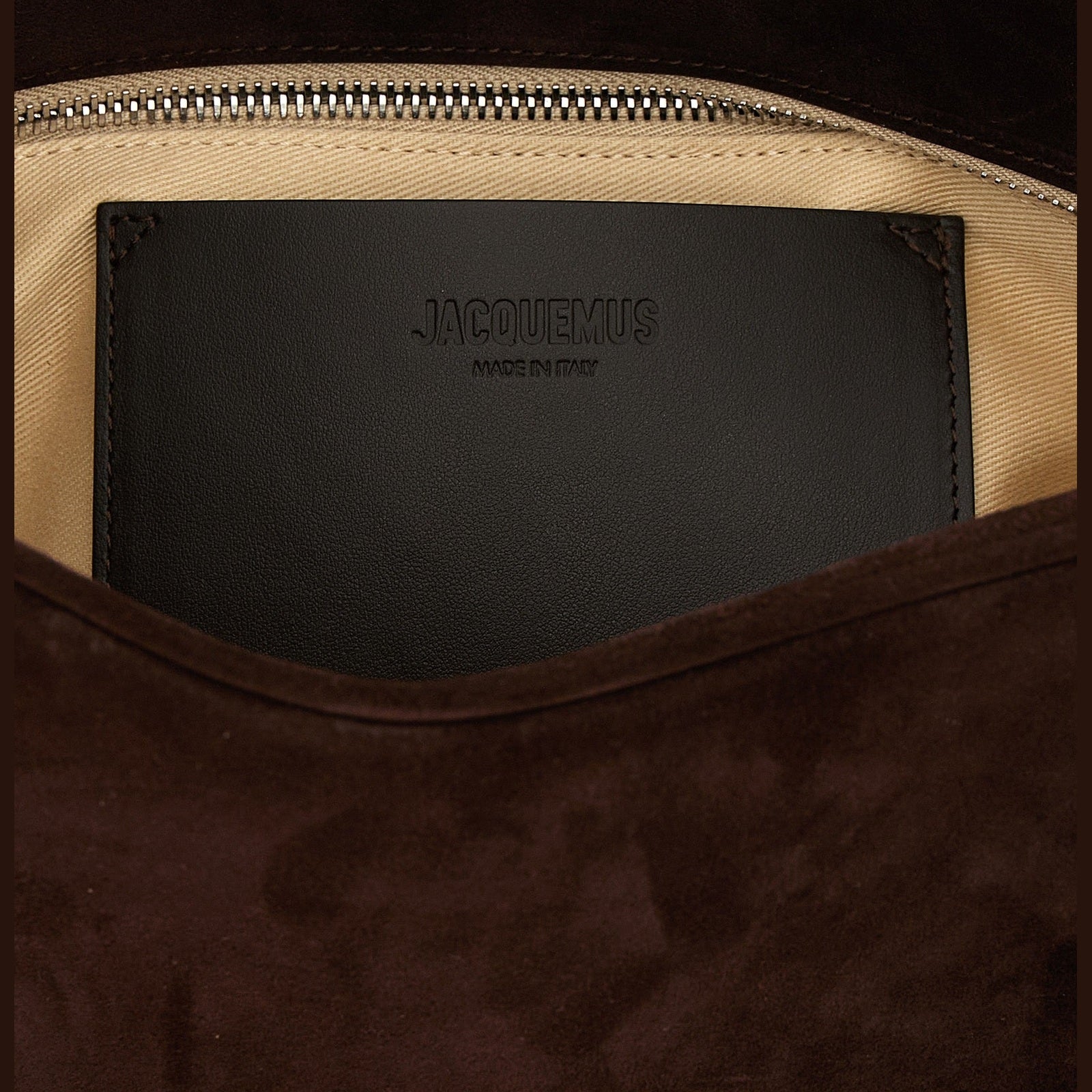 Brown Calfskin Shoulder Bag