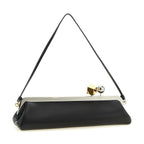 Black Lamb Leather Clutch Bag