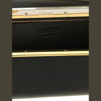 Black Lamb Leather Clutch Bag