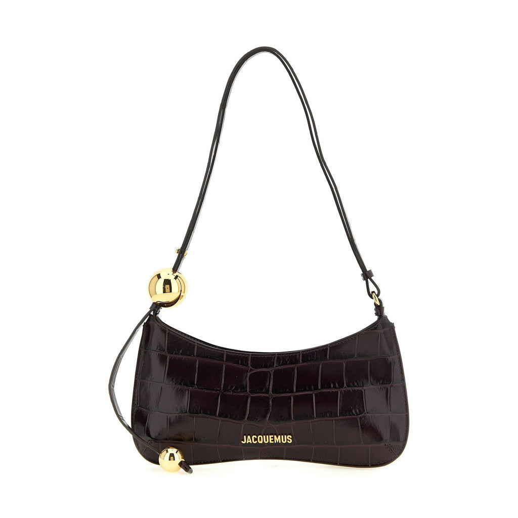 Bordeaux Calfskin Shoulder Bag