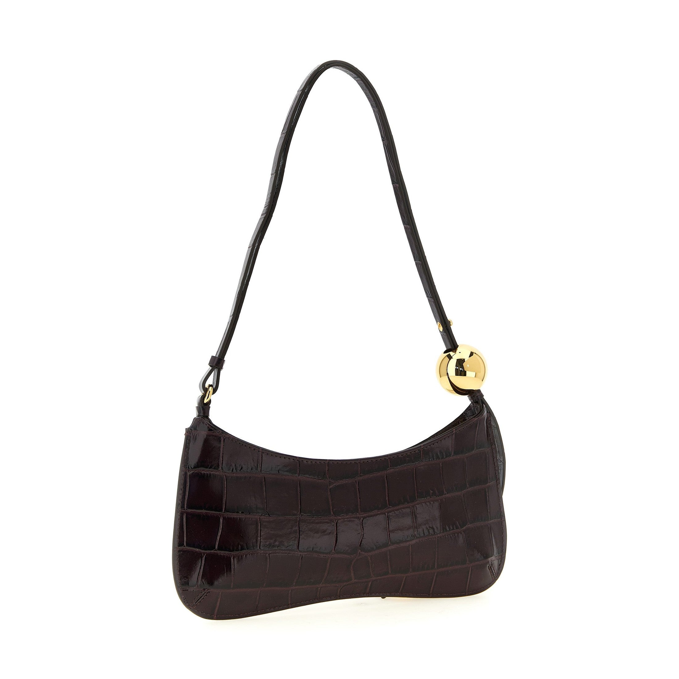 Bordeaux Calfskin Shoulder Bag