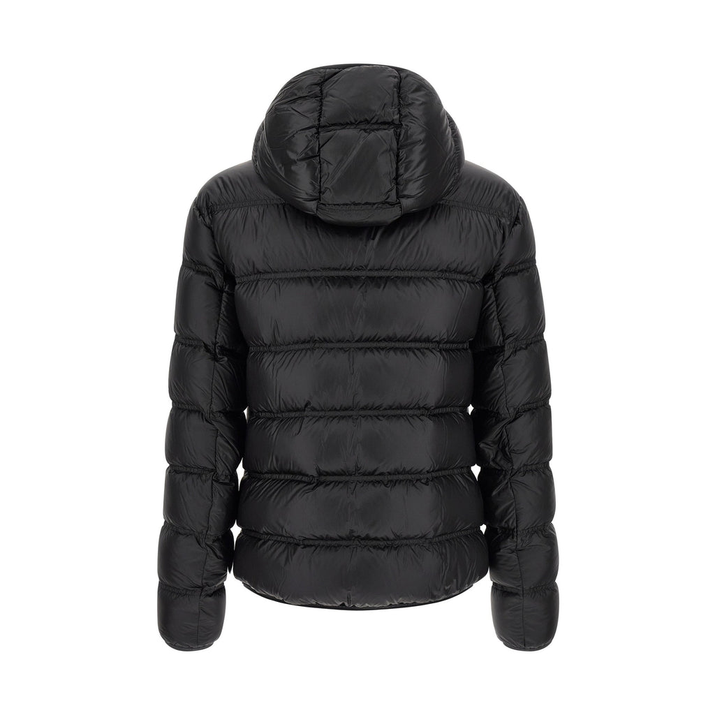 Black Polyamide Full-Length Jacket