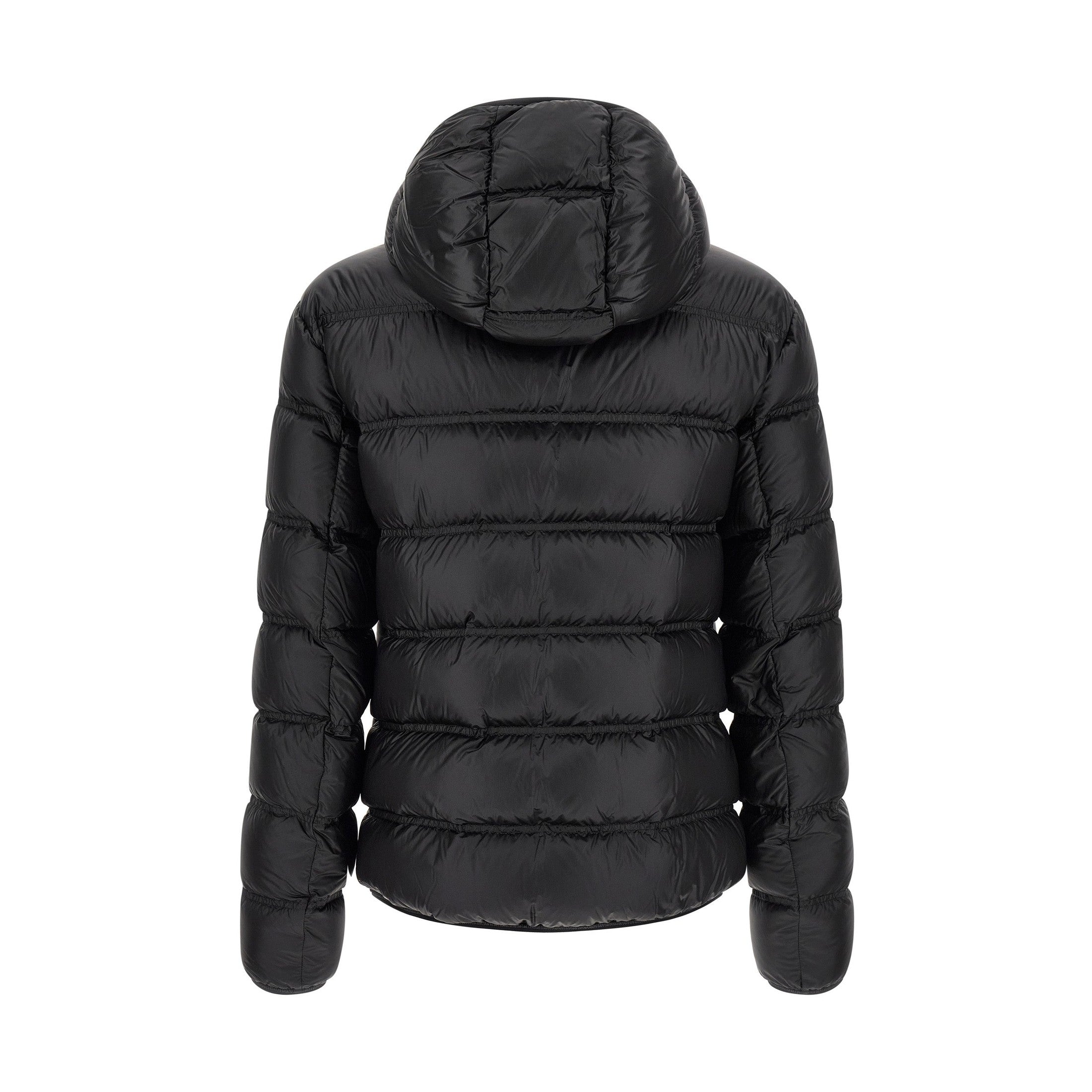 Black Polyamide Full-Length Jacket