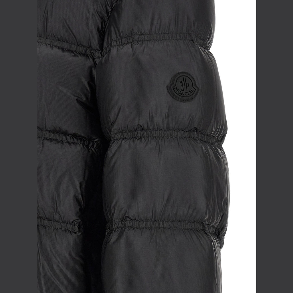 Black Polyamide Full-Length Jacket