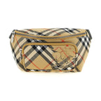 Beige Polyester Crossbody Bag