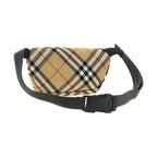 Beige Polyester Crossbody Bag