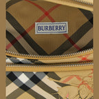 Beige Polyester Crossbody Bag