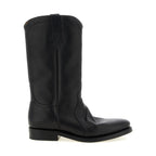 Black Calfskin Over The Knee