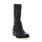 Black Calfskin Over The Knee