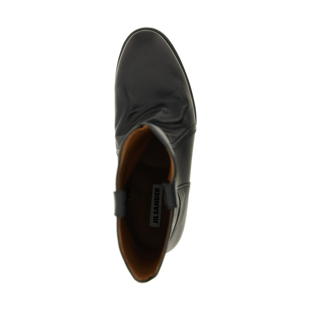 Black Calfskin Over The Knee