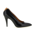 Black Calfskin High Heel Pumps