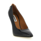 Black Calfskin High Heel Pumps