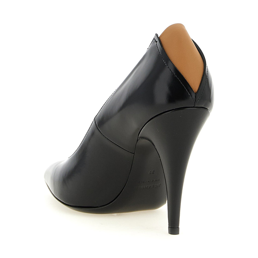 Black Calfskin High Heel Pumps