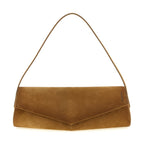 Brown Calfskin Shoulder Bag
