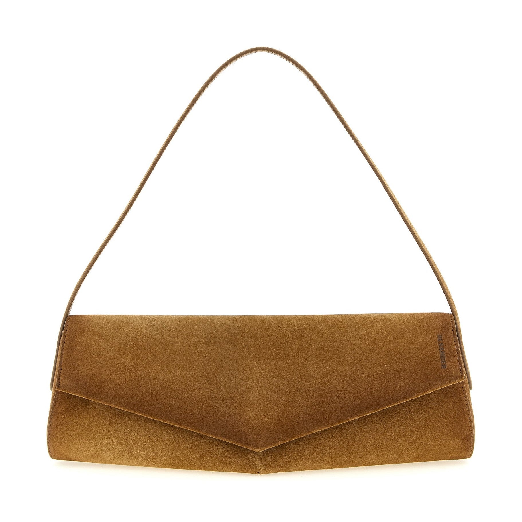Brown Calfskin Shoulder Bag