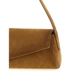 Brown Calfskin Shoulder Bag