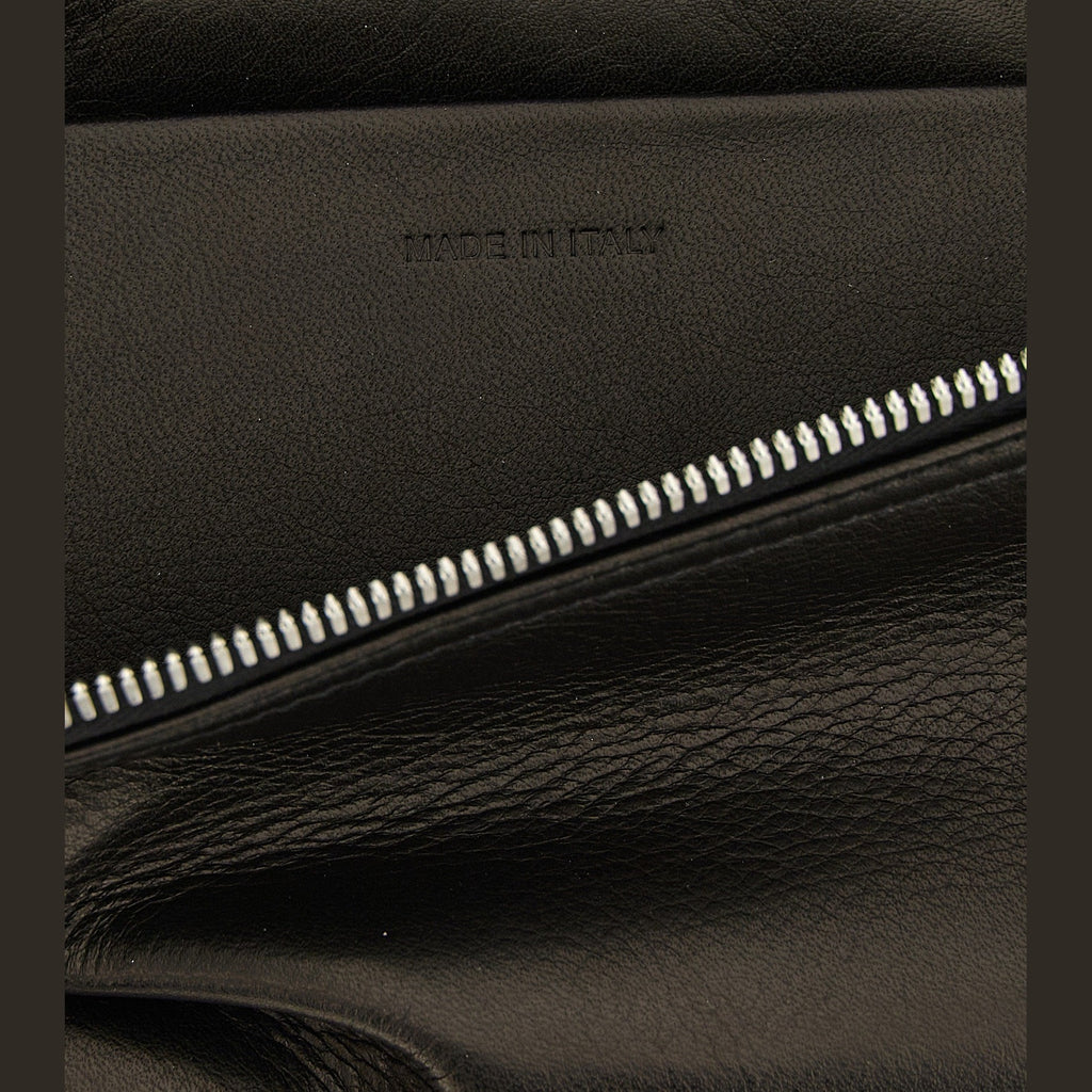 Black Calfskin Crossbody Bag