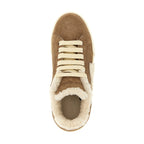 Brown Lambskin Sneakers