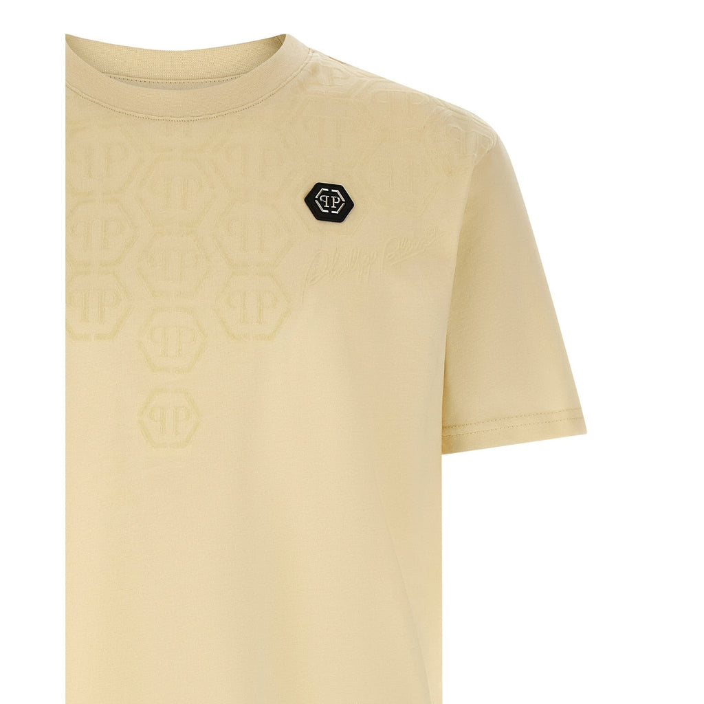 Beige Cotton T-Shirt