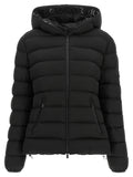 Black Polyester Full-Length Jacket