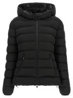 Black Polyester Full-Length Jacket
