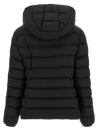 Black Polyester Full-Length Jacket
