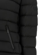 Black Polyester Full-Length Jacket
