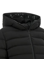 Black Polyester Full-Length Jacket