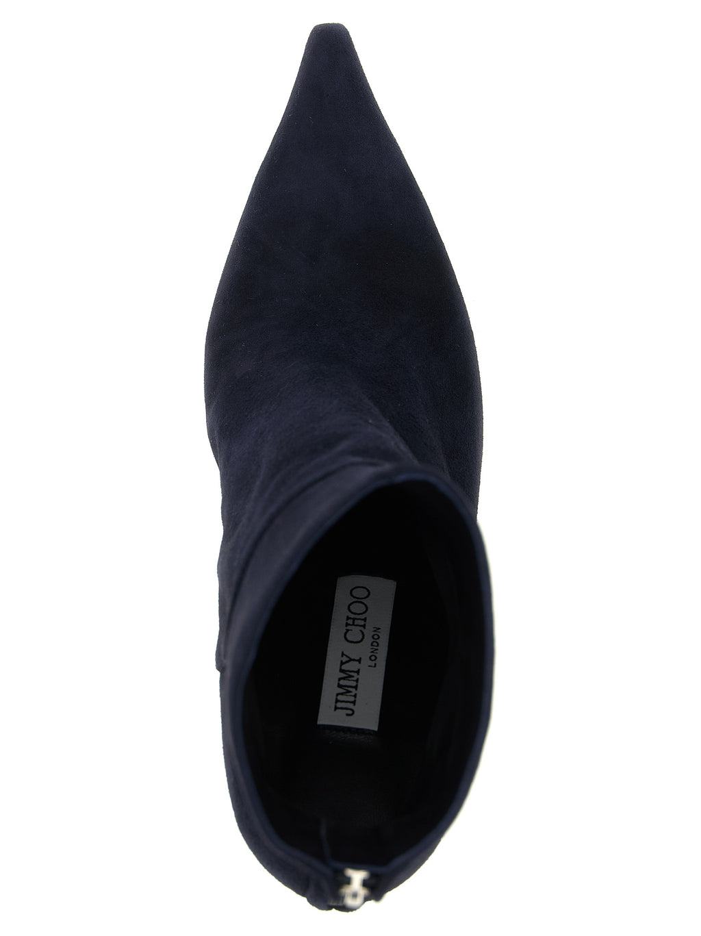 Blue Leather Ankle Boots