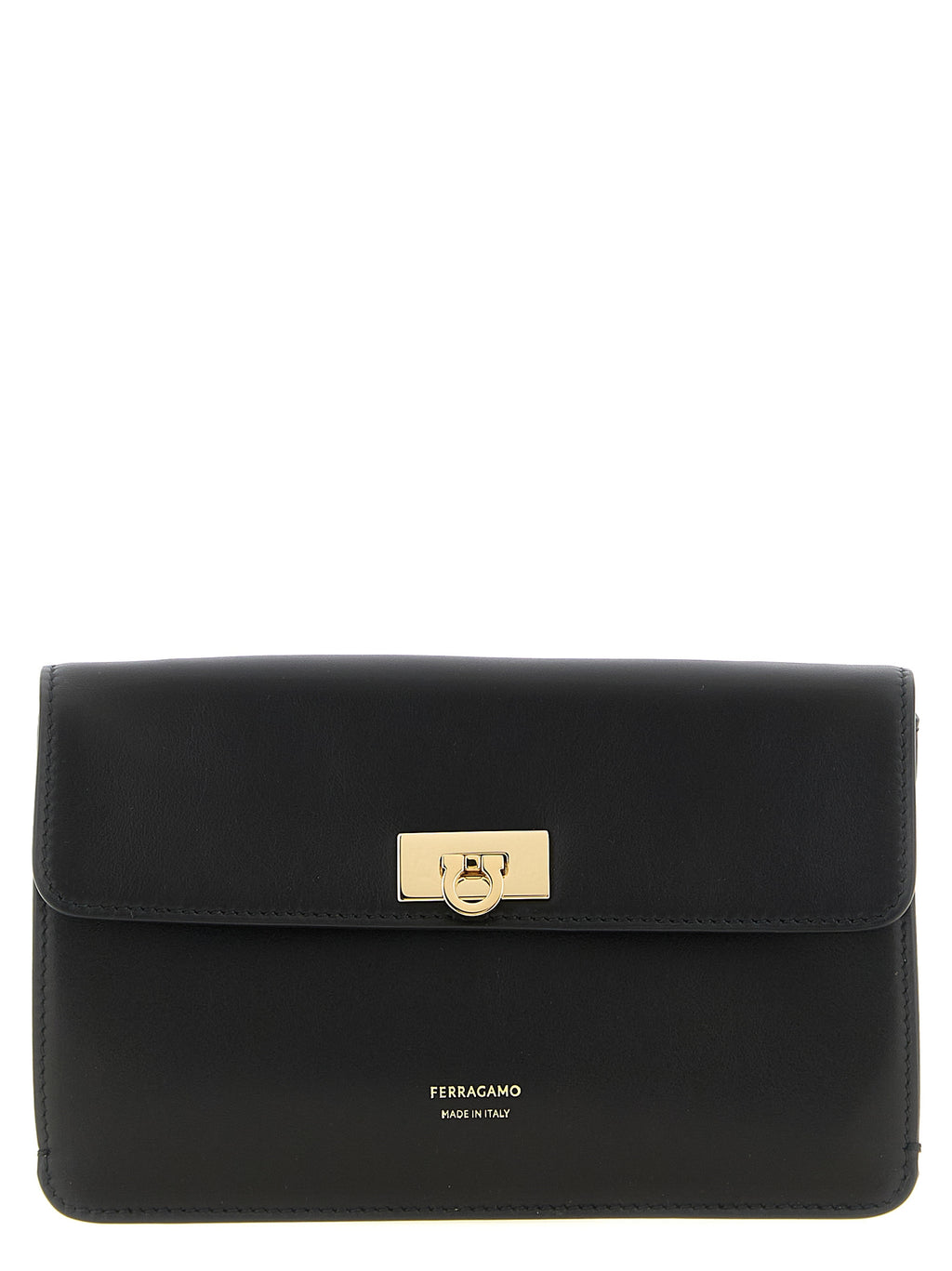 Black Calfskin Clutch Bag