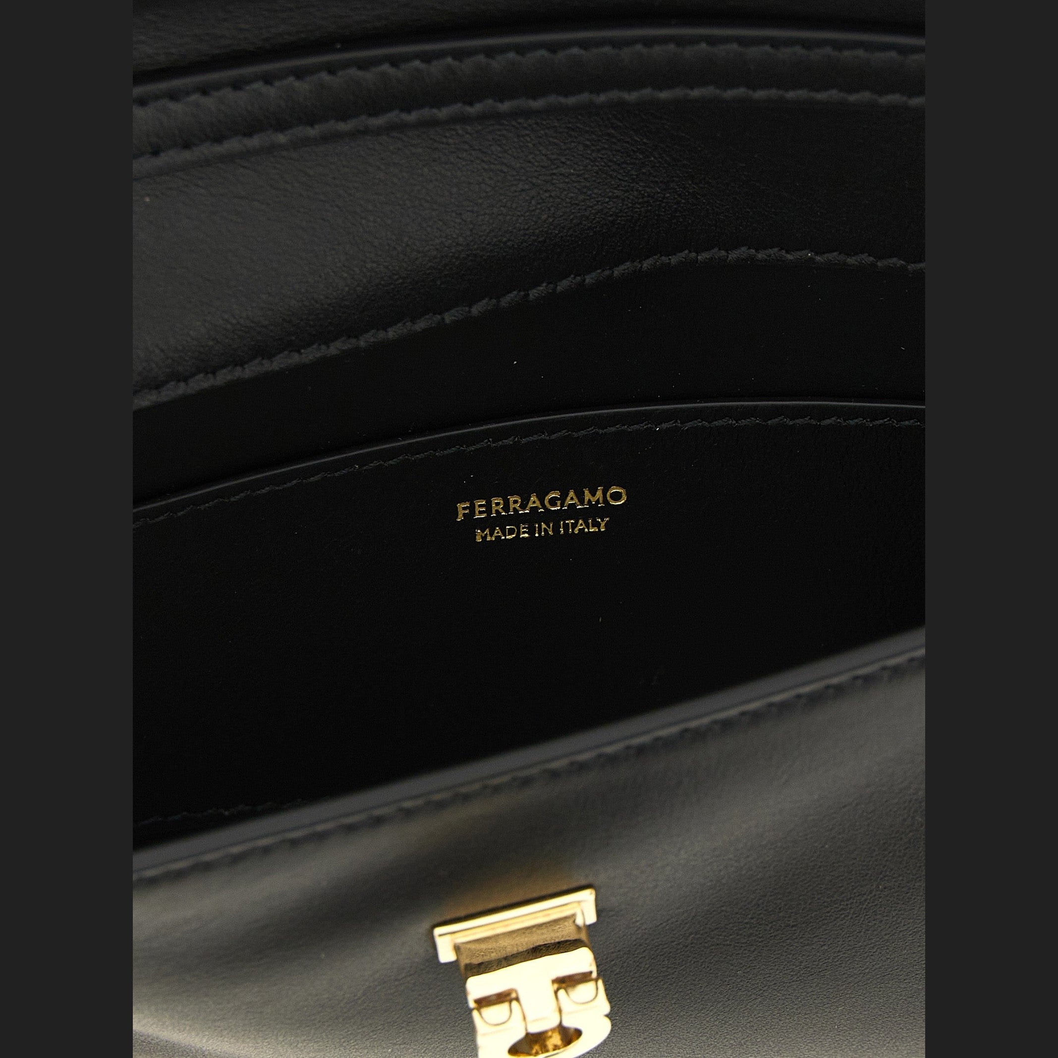 Black Calfskin Clutch Bag