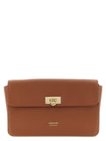 Brown Calfskin Clutch Bag