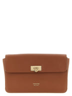 Brown Calfskin Clutch Bag