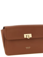 Brown Calfskin Clutch Bag