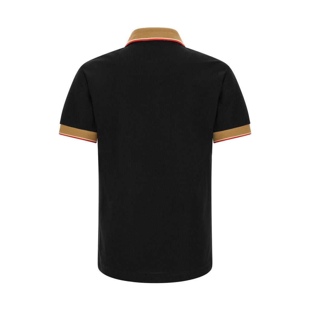 Black Cotton Polo Shirt