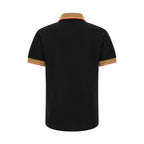 Black Cotton Polo Shirt