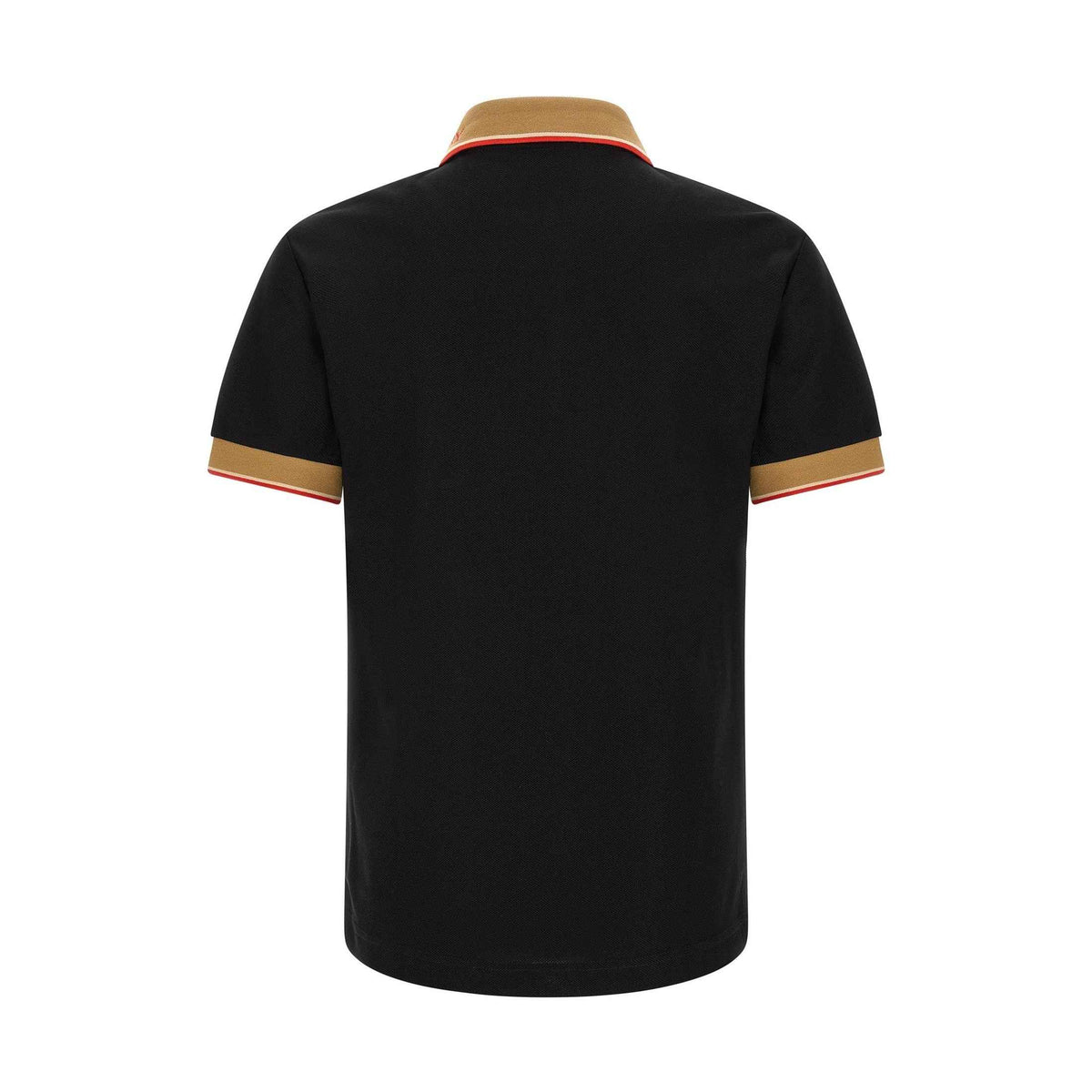 Black Cotton Polo Shirt