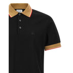 Black Cotton Polo Shirt