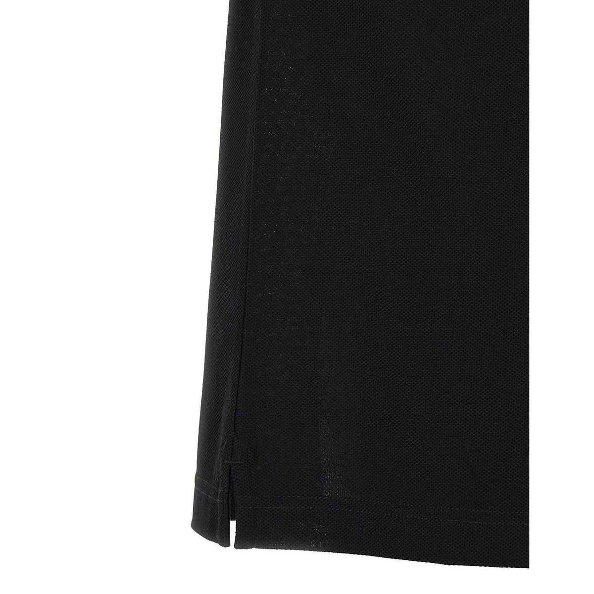 Black Cotton Polo Shirt