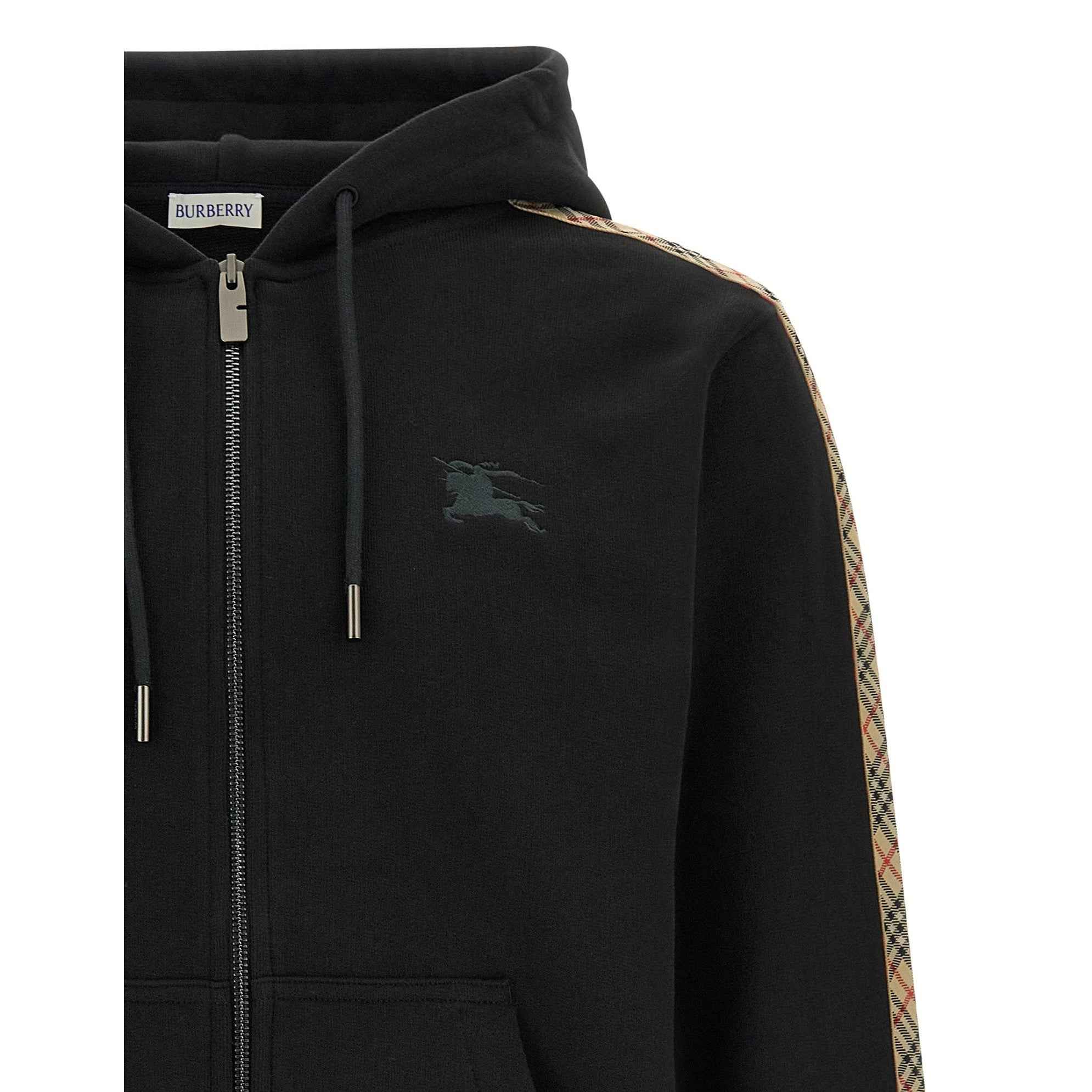 Black Cotton Sweatshirt