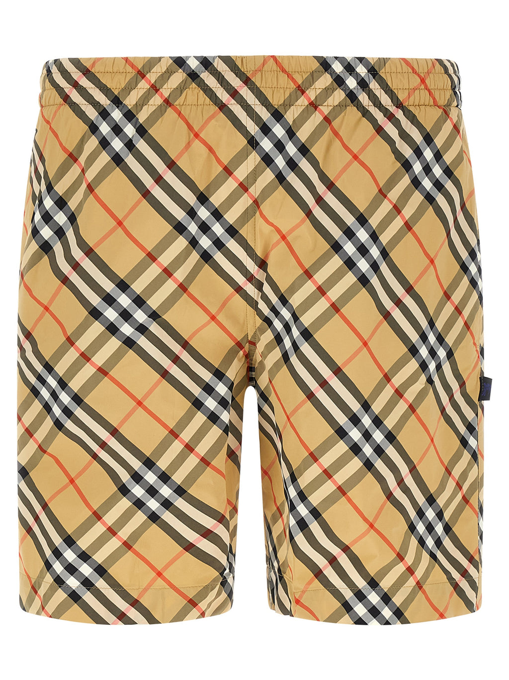 Beige Polyamide Swim Shorts