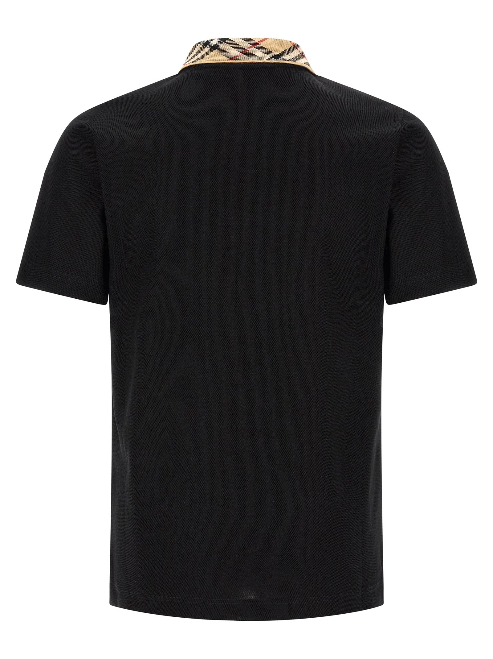 Black Cotton Polo Shirt