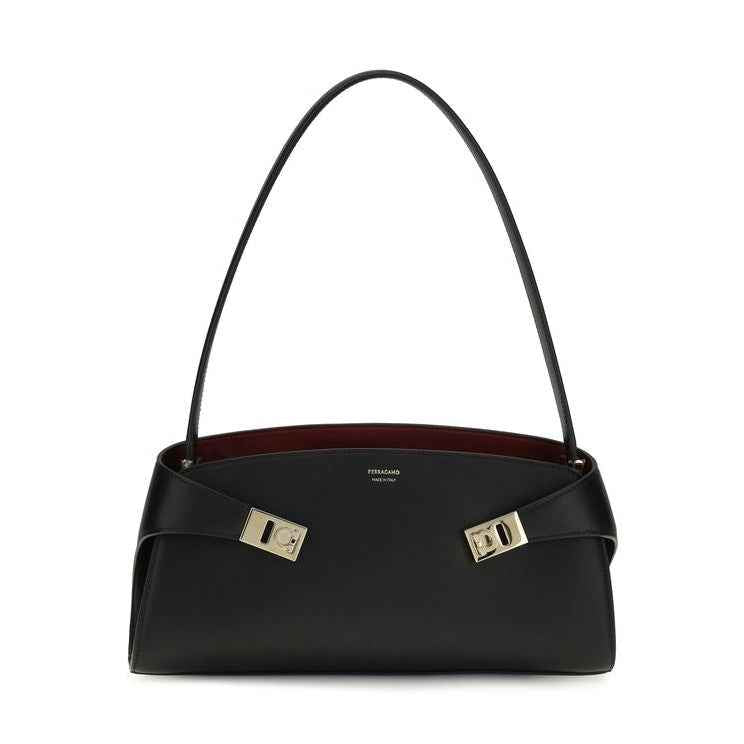 Black Calf Leather Bos Taurus Shoulder Bag