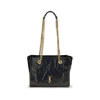 Black Calf Leather Bos Taurus Shoulder Bag