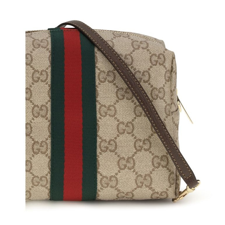 Beige Fabric Shoulder Bag
