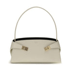 Beige Calf Leather Bos Taurus Shoulder Bag