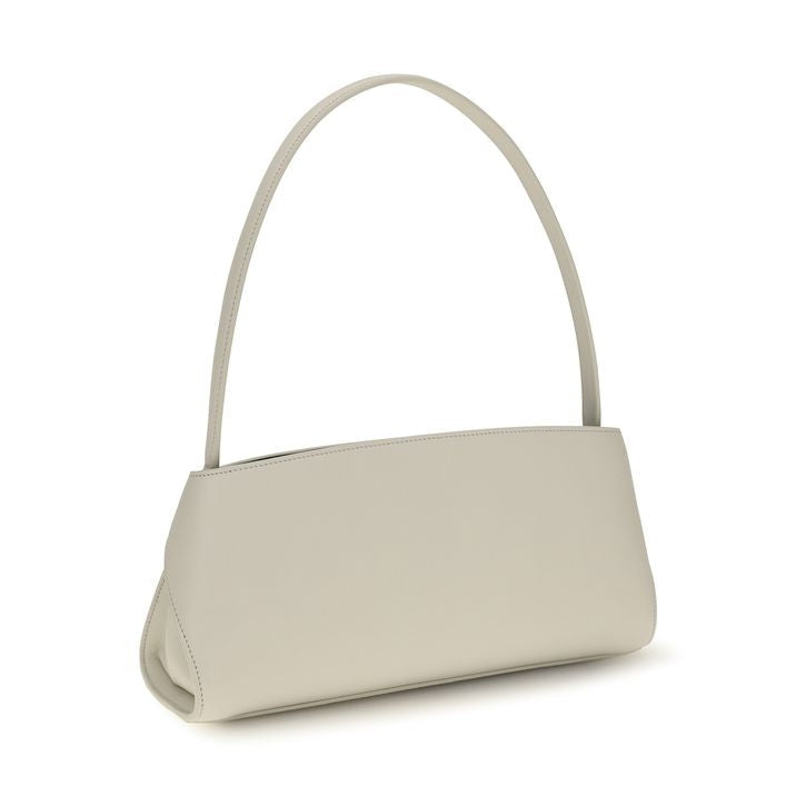 Beige Calf Leather Bos Taurus Shoulder Bag