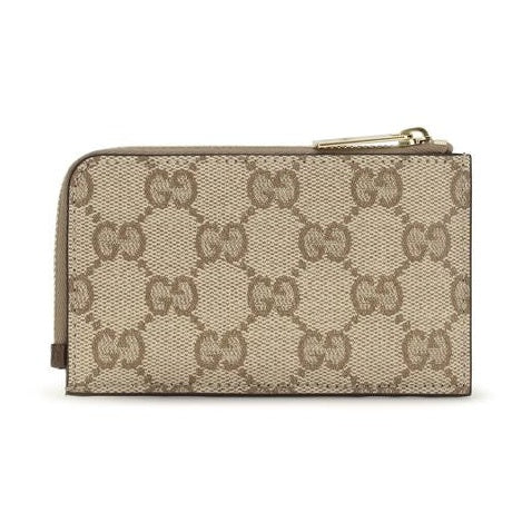 Beige Cotton Wallet