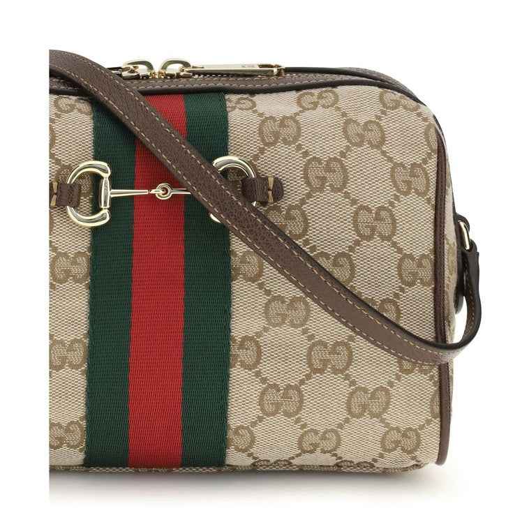 Beige Fabric Shoulder Bag